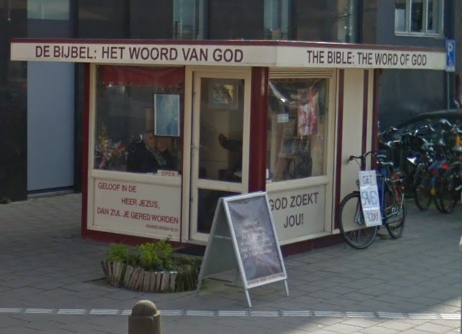 Bijbelkiosk in Amsterdam (Nabij Museumplein)